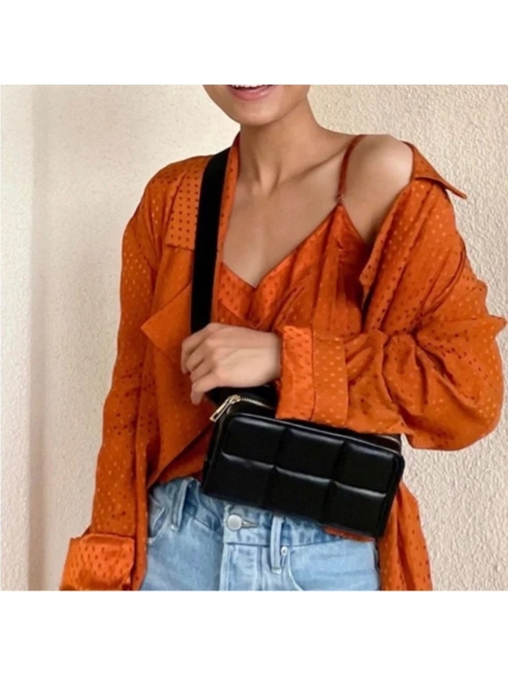 Amanda Uprichard Black Quilted Belt Bag